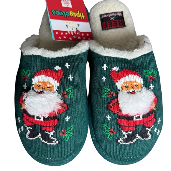 REEF Collab Tipsy Elves Women’s Slippers It’s Flipping Christmas Size Small 6 - Picture 1 of 7